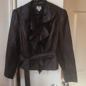 NWOT Faux leather jacket.